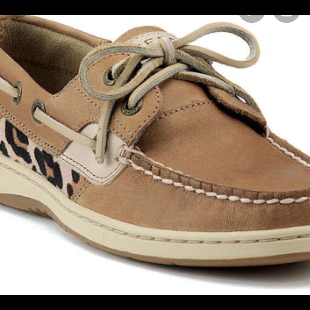 Women Sperry Top-Sider with Cheetah Accent